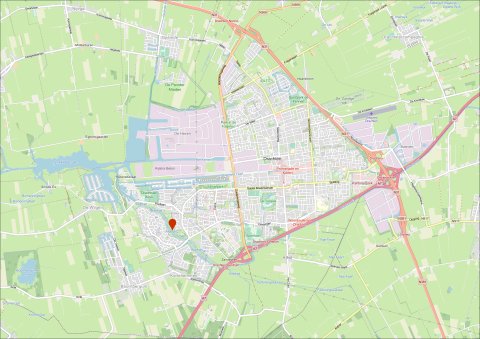 Locatie informatietafel Drachten