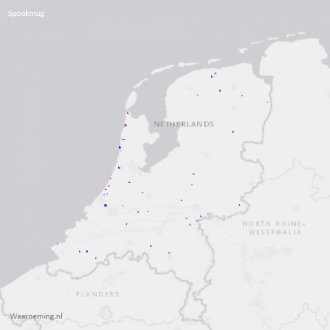 Verspreiding spookmug 2017-2022